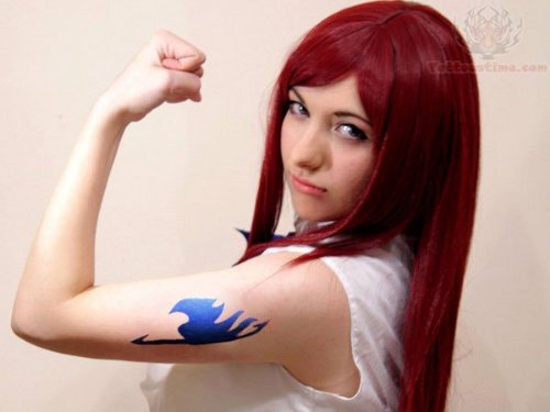 Fairy Tail Half Sleeve Tattoo